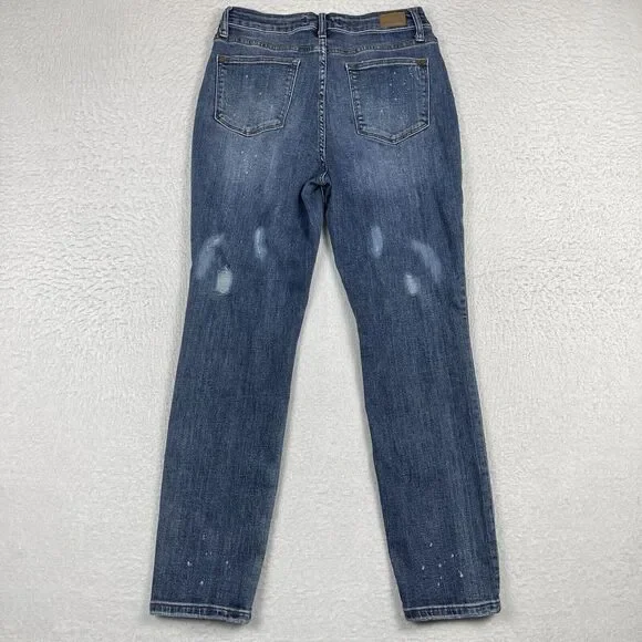 Judy Blue Jeans Womens 29 Blue Denim Stretch Boyfriend Fit‎ Casual Ladies Pants - Picture 2 of 16